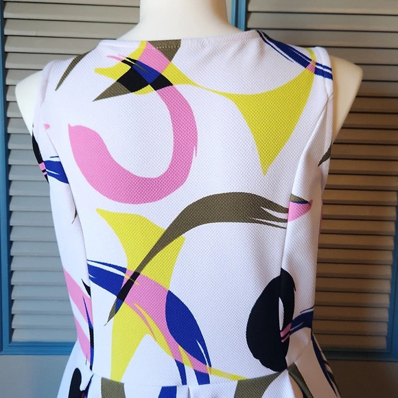 Attention Geometric Print Sleeveless Dress - Picture 10 of 14